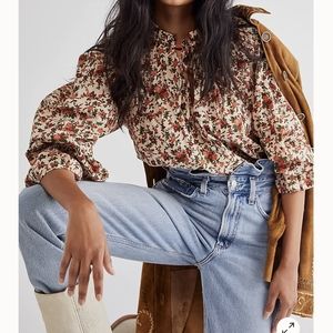 FREE PEOPLE Meant to Be Blouse  M